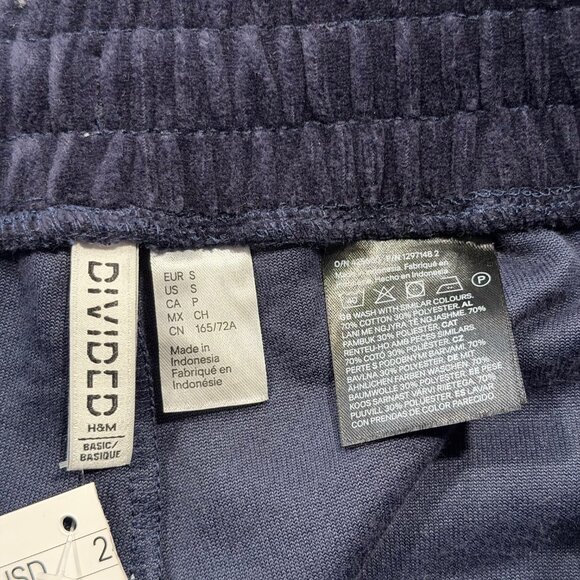 NWT H&M Wide-Leg Velour Joggers - Picture 8 of 8